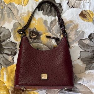 Dooney & Bourke Burgundy Textured Shoulder Bag